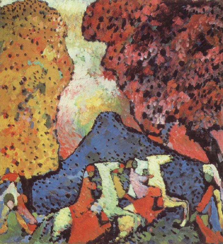 Wassily Kandinsky Kek hegy china oil painting image